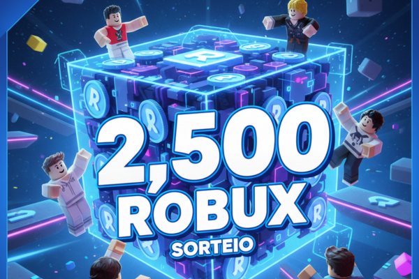 Participe do Sorteio Oficial e Tenha a Chance de Ganhar 2.500 Robux no Roblox
